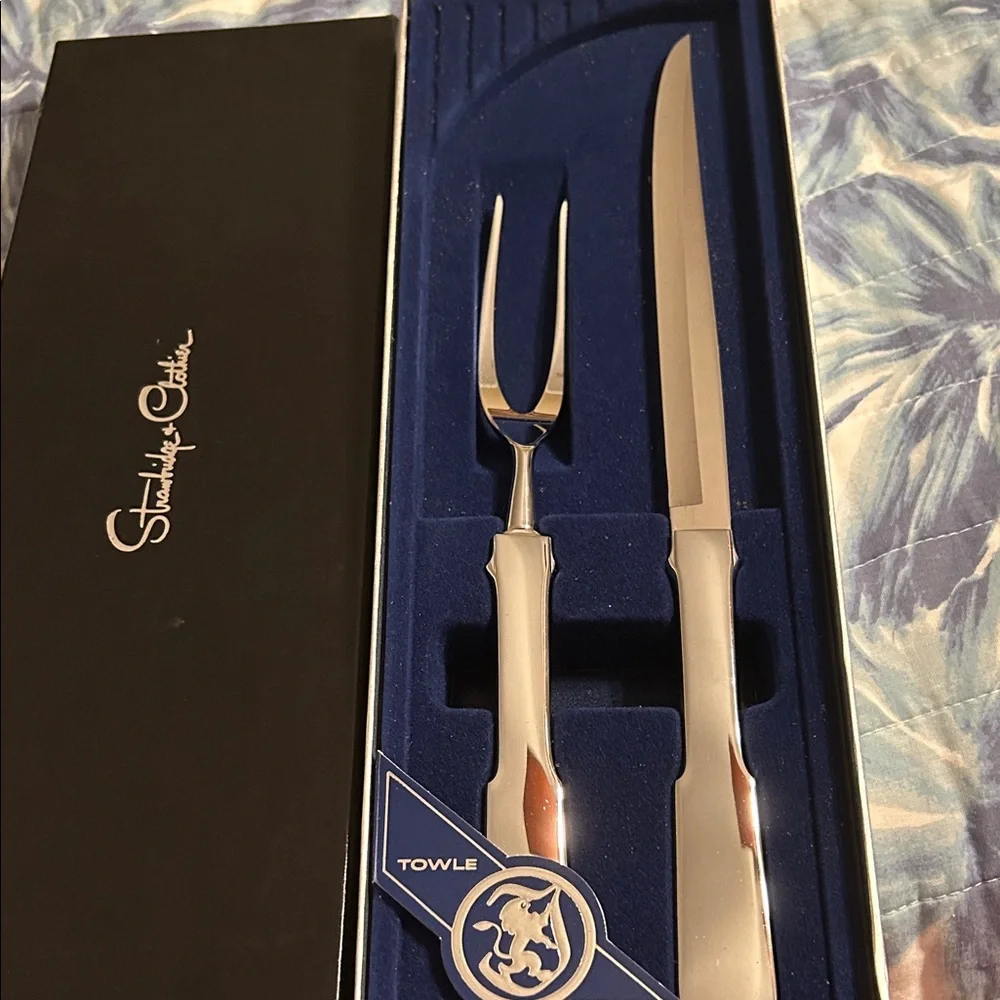 Vintage Towle Silver Carving Set Strawbridge & Clothier - New